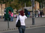 Another lady with the funny color hair. They were everywhere.