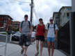 Walking down to Manly Beach, giving our best imitation of Reservoir Dogs