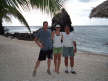 The gang on Apo Island. Bri didn't pee her shorts, her bathing suit was still wet.