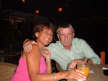 Dad and Lilian chillin at Marriot's pool bar